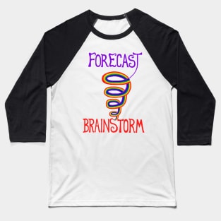 Forecast: Rainbow Tornado Brainstorm Baseball T-Shirt